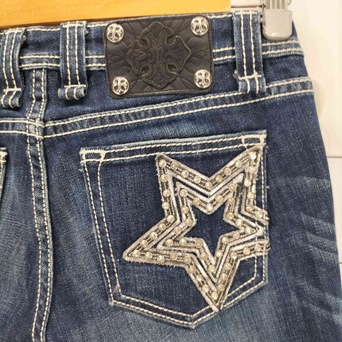 Miss Me ミスミ― スターデザイン ベルボトム ローライズデニムパンツ Y2K レディース 26