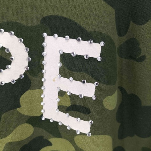 アベイシングエイプ A BATHING APE COLOR CAMO CRYSTAL STONE RELAXED FIT CREWNECK カモ クリスタル ストーン リラックスフィット クルーネック メンズ L