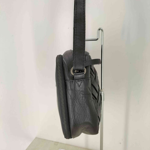 BIBA ビバ Mulberry Crossbody Bag 編み込みレザーショルダーバッグ メンズ