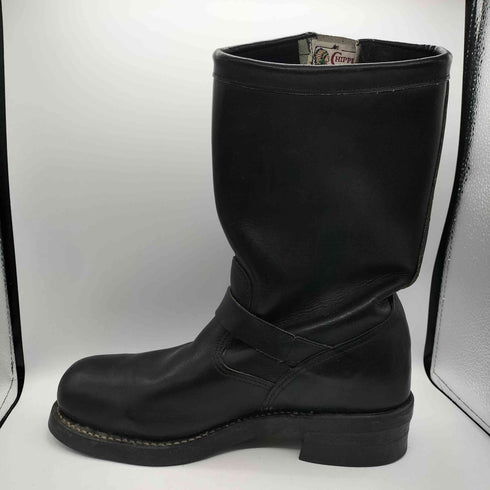 チペワ CHIPPEWA USA製 白タグ 27863 Leather engineer boots ブラック レザー エンジニア ブーツ vibram ソール メンズ US:8