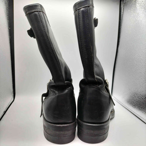 チペワ CHIPPEWA USA製 白タグ 27863 Leather engineer boots ブラック レザー エンジニア ブーツ vibram ソール メンズ US:8