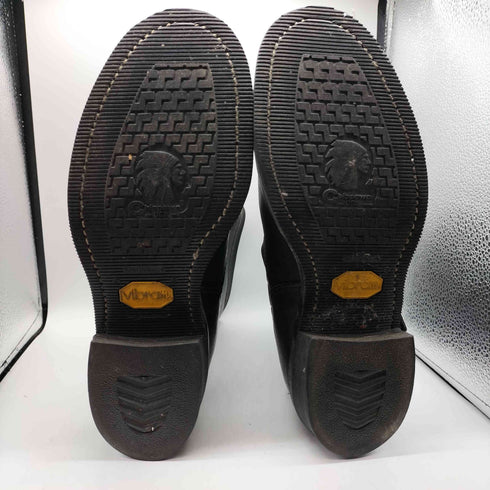 チペワ CHIPPEWA USA製 白タグ 27863 Leather engineer boots ブラック レザー エンジニア ブーツ vibram ソール メンズ US:8
