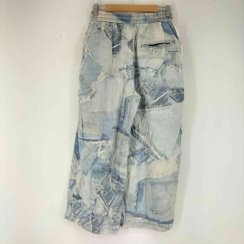 RUN TO THE FUTURE プリントデザインパンツ メンズ