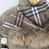 バーバリーブルーレーベル BURBERRY BLUE LABEL モッズコート 裏地キルティング タヌキファー レディース JPN:38