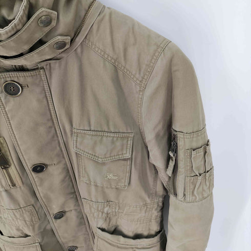 バーバリーブルーレーベル BURBERRY BLUE LABEL モッズコート 裏地キルティング タヌキファー レディース JPN:38
