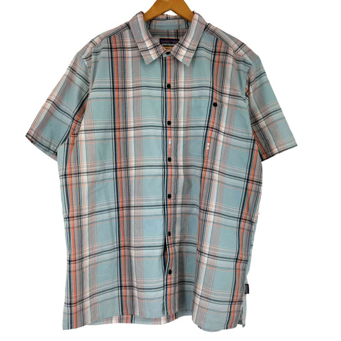 パタゴニア patagonia チェック柄 半袖 シャツ メンズ import:XL