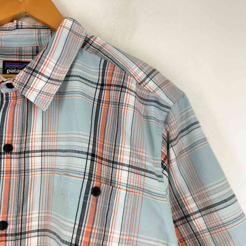 パタゴニア patagonia チェック柄 半袖 シャツ メンズ import:XL