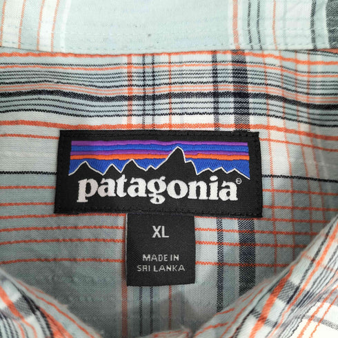 パタゴニア patagonia チェック柄 半袖 シャツ メンズ import:XL