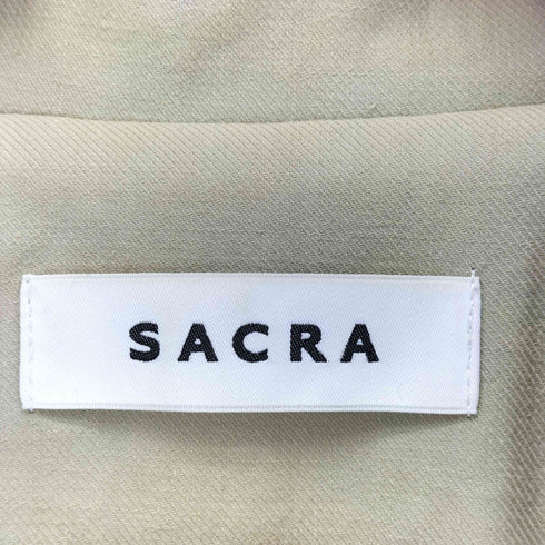 サクラ SACRA ベルト付コットンロングコート レディース 38
