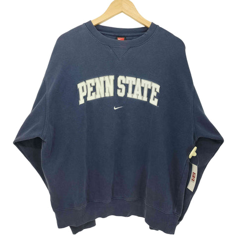 ナイキ NIKE 90s チームタグ センタースウォッシュ PENN STATE クルーネック スウェット メンズ import:L