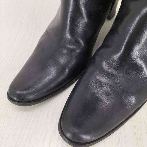 バーニーズニューヨーク BARNEYS NEWYORK サイドジップ レザー ロングブーツ レディース 37