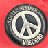 モスキーノ MOSCHINO ピースマークパッチ ボストンバッグ メンズ