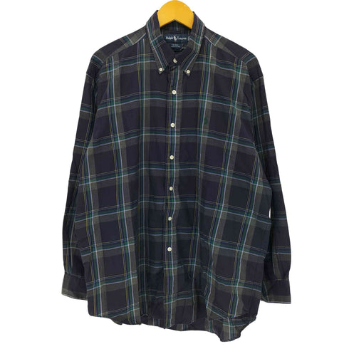 ラルフローレン RALPH LAUREN 90s BLAKE タータンチェックBDシャツ メンズ JPN:L