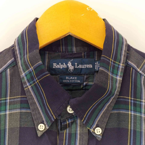 ラルフローレン RALPH LAUREN 90s BLAKE タータンチェックBDシャツ メンズ JPN:L