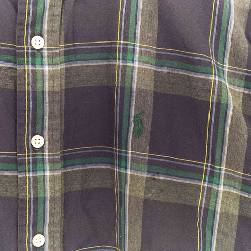 ラルフローレン RALPH LAUREN 90s BLAKE タータンチェックBDシャツ メンズ JPN:L