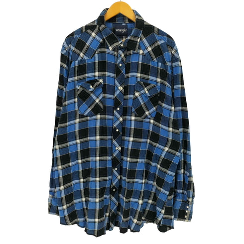 ラングラー Wrangler 80-90s パールスナップボタン フランネルチェックシャツ メンズ