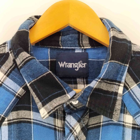 ラングラー Wrangler 80-90s パールスナップボタン フランネルチェックシャツ メンズ