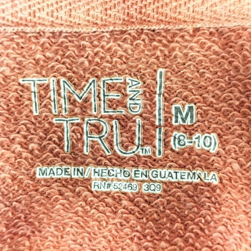 TIME AND TRU バンドプリント クルーネック スウェット メンズ import:M