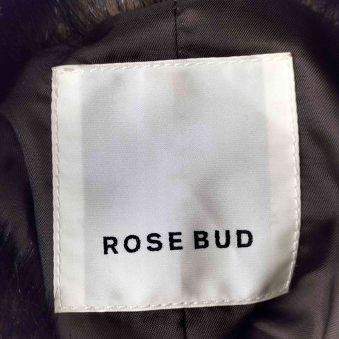 ローズバッド ROSE BUD フェイクファー ショート コート レディース FREE