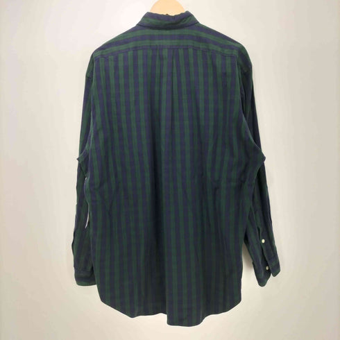 ラルフローレン RALPH LAUREN 90s BLAIRE 刺繍 ブラックウォッチ ボタンダウン シャツ メンズ import:L