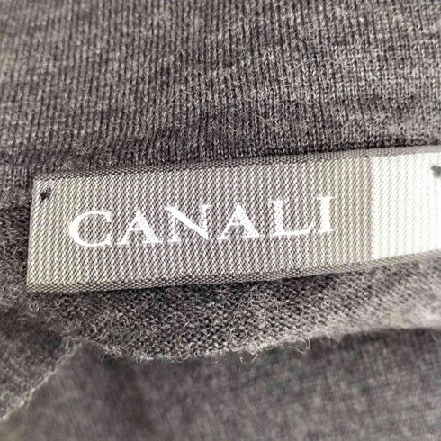 カナーリ CANALI アーガイル柄 長袖 ニットポロ メンズ import:M