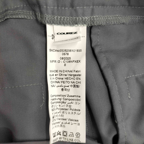 COUREZ フロント プリーツデザイン ワイドパンツ レディース JPN:M