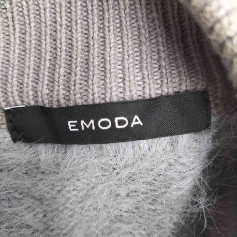 エモダ EMODA シャギージップニット レディース FREE