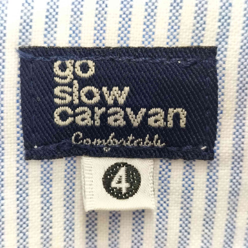 ゴースローキャラバン go slow caravan ボタンダウンストライプシャツ メンズ 4