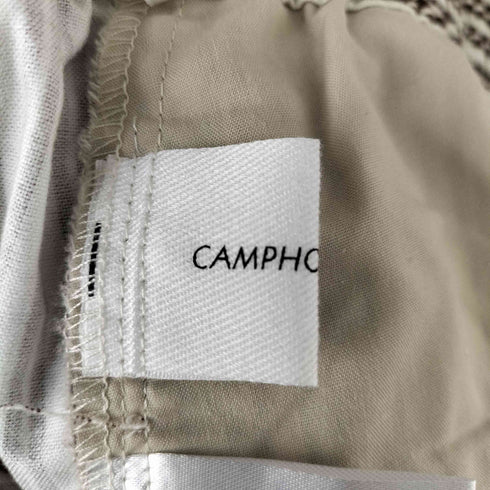 カンファーウッド CAMPHOR WOOD 24AW wide baggy stripe print trousers ワイド バギー ストライプ プリント トラウザーズ メンズ JPN:M