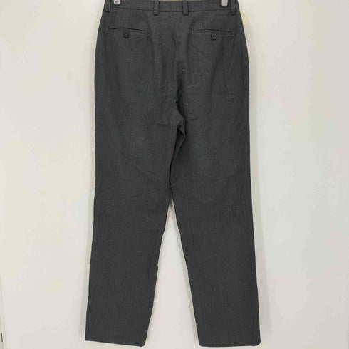80s YKKジップ CASHMERE SUPER 120 2タック スラックスパンツ メンズ