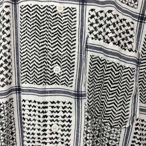 エンジニアードガーメンツ Engineered Garments Camp Shirt Afghan Print キャンプシャツ アフガンプリント 半袖 メンズ JPN:L