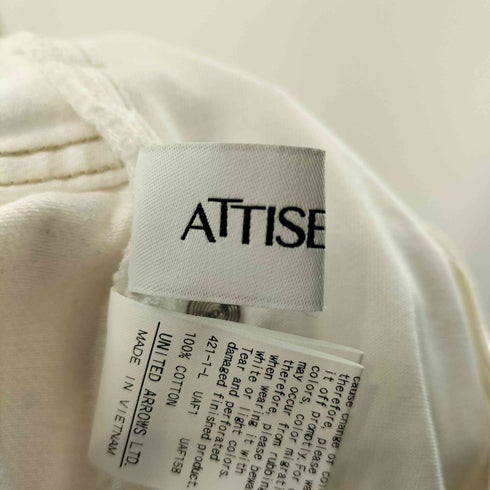 ユナイテッドアローズ UNITED ARROWS ATTISESSION アティセッション ワイド ダメージ デニム バギー レディース JPN:36