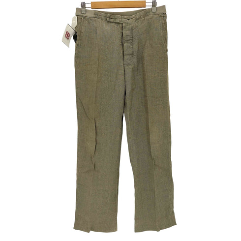 メゾンマルジェラ Maison Margiela 00s ここのえ期 本人期 ネップ加工 リネン100% トラウザーパンツ メンズ 48