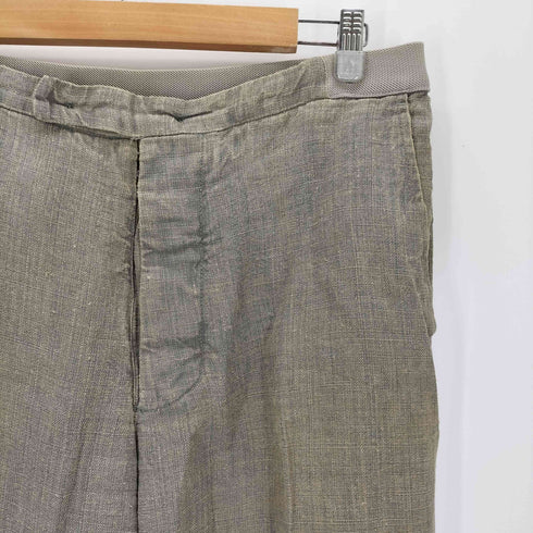 メゾンマルジェラ Maison Margiela 00s ここのえ期 本人期 ネップ加工 リネン100% トラウザーパンツ メンズ 48