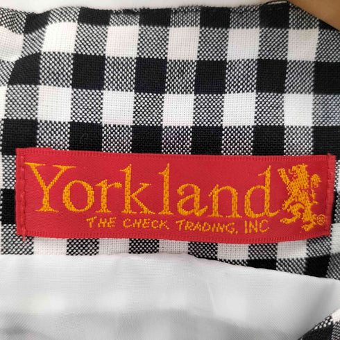 ヨークランド YORKLAND ギンガムチェック ノースリーブワンピース レディース