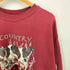 00s Hanes ボディ 2枚タグ COUNTRY CHRISTMAS アニマル プリント スウェット メンズ import:XL