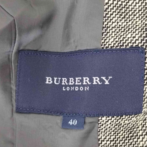 バーバリーズ BURBERRYS ツイード マオカラージャケット スカート セットアップ レディース 40/38
