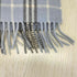 バーバリーズ BURBERRYS PURE CASHMERE チェック柄 フリンジマフラー レディース
