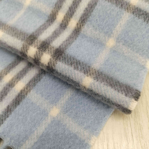 バーバリーズ BURBERRYS PURE CASHMERE チェック柄 フリンジマフラー レディース