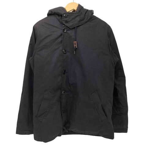 ジェイクルー J.CREW 裏ボア ワックスコットン フーデッド ミリタリー コート メンズ import:XS