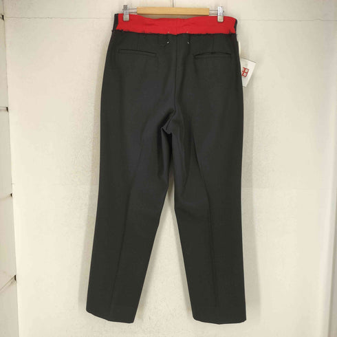 メゾンマルジェラ Maison Margiela 19SS Spliced Waistband Trousers ウエストバンド トラウザーズ ドローコード 切り替え スラックス パンツ メンズ 46