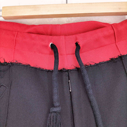 メゾンマルジェラ Maison Margiela 19SS Spliced Waistband Trousers ウエストバンド トラウザーズ ドローコード 切り替え スラックス パンツ メンズ 46