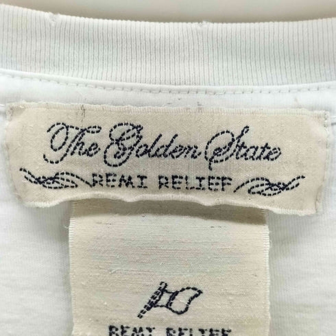 レミレリーフ REMI RELIEF DELLAS ロゴプリント半袖Tシャツ メンズ L