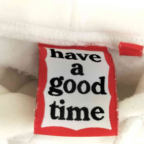 ハブアグッドタイム HAVE A GOOD TIME ロゴプリント プルオーバーパーカー メンズ M