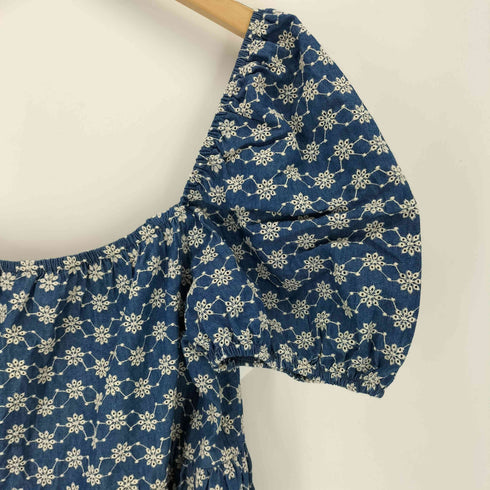 ザラ ZARA カットワークエンブロイダリーワンピース レディース import:L