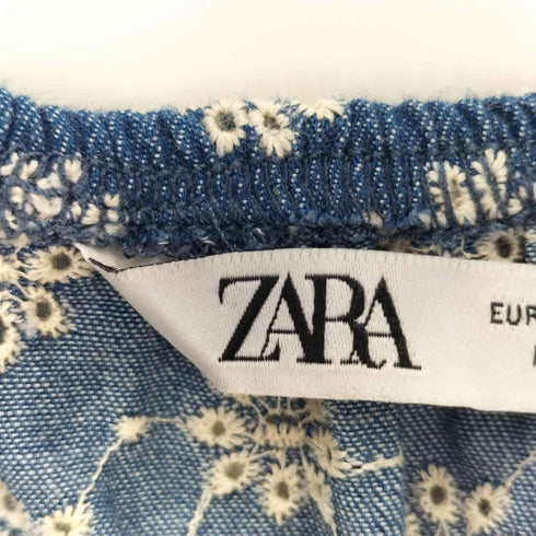 ザラ ZARA カットワークエンブロイダリーワンピース レディース import:L