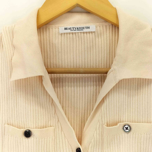 ビューティーアンドユースユナイテッドアローズ BEAUTY & YOUTH UNITED ARROWS ハイゲージリブニット シャツカーディガン レディース
