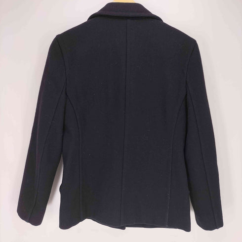 バーバリーブルーレーベル BURBERRY BLUE LABEL 90S 裏地ノバチェック ウールナイロン メルトンショートジャケット レディース EUR:38
