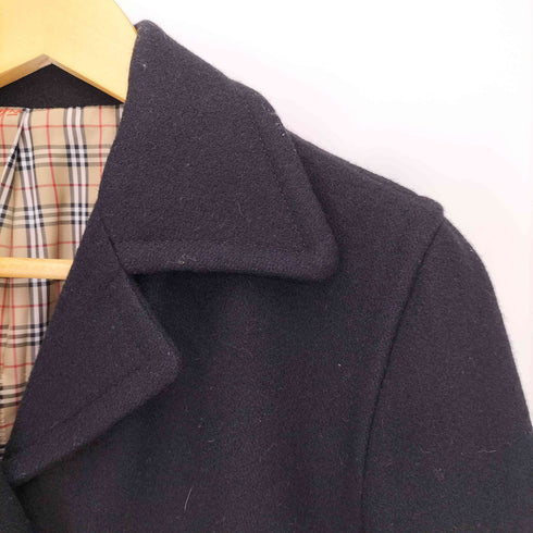 バーバリーブルーレーベル BURBERRY BLUE LABEL 90S 裏地ノバチェック ウールナイロン メルトンショートジャケット レディース EUR:38