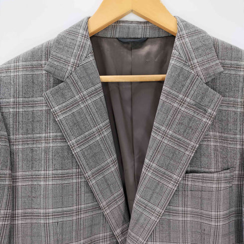 ピエールカルダン pierre cardin MADE IN ITALY イタリア製 チェック 2B テーラード ジャケット メンズ